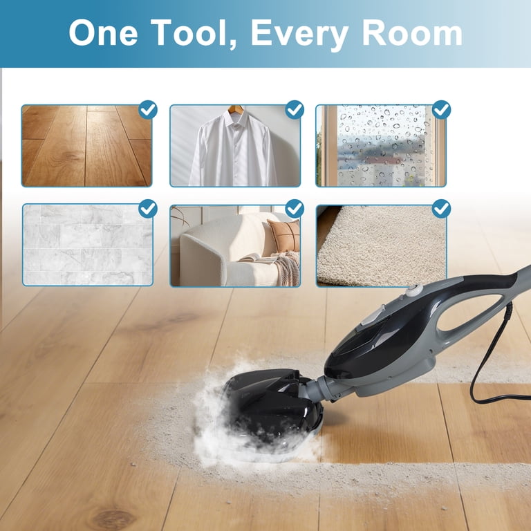 EDX Steam Mop Chemical-Free Floor Cleaner with Washable Pads photo 2