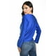 thumbnail image 3 of Blusa elegante de satín Roman Fashion /Juvenil, 1787 (Azul rey) azul M, 3 of 5