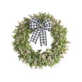 thumbnail image 2 of Hometravel Eucalyptus Leaf Wreath, Artificial Greenery Bow Door Hanging, Christmas Themed Entryway Decor for Home, Seasonal Display Arrangements, 2 of 7