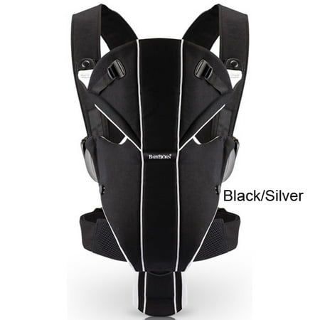 BabyBjorn Baby Carrier Miracle - Black/Silver Cotton Mix