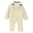 thumbnail image 5 of breaise Newborn Baby Bear Outfit With Fold-Over Mittens and Footies Girls Boys Winter Fleece Clothes Hooded Romper Snowsuit, 5 of 9