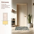 thumbnail image 3 of ODIKA 6'x6' Machine Washable Non-Slip Area Rug, Safari Stripes Wild Elegance Accent High Traffic Rug, Black, 292637, 3 of 7