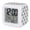 Black, White, Gray, variant on Halloween Digital Alarm Clock for Bedrooms, Smart LED Alarm Clock with 7 Color Changing Night Light, Black Orange Cartoon Scary Ghosts Cat Silent Wake Up Clocks for Sleep Study Cooking 3.2"x3.2"