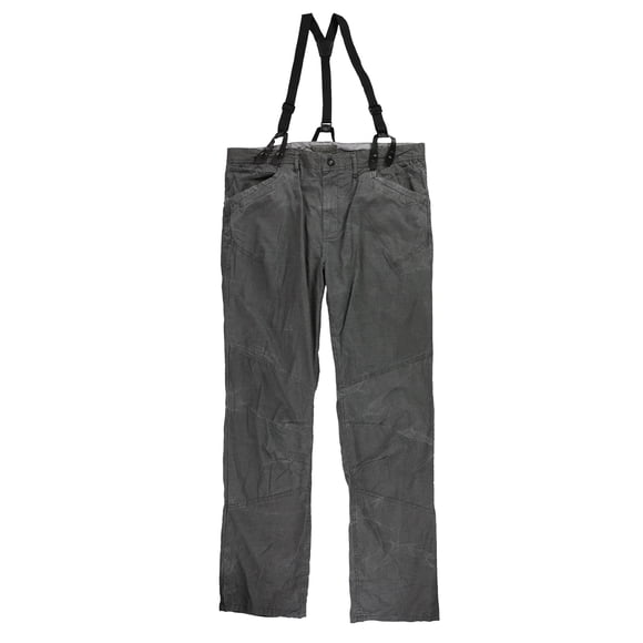 Rogue State Mens With Suspenders Casual Trouser Pants charcoal 33x34