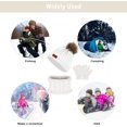 thumbnail image 6 of GRNSHTS Kids Hat Scarf Gloves Set, 3PCS Kids Winter Beanie Hat Scarf Gloves Set with Knit Thick Warm Fleece Lined for 1-6 Years Old (White), 6 of 14