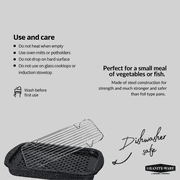 Granite Ware 8.11 in x 5.06 in Nonstick Enameled Steel Rectangle Roasting Pan & Rack Set of 3