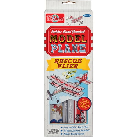 T.S. Shure Rubber Band Powered Rescue Flier Model Plane (Best Model Plane Kits)