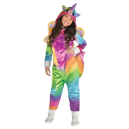 Suit Yourself Felicity Halloween Costume for Girls, Rainbow Kitty Unicorn, Includes