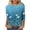 Multicolor [15], variant on qucoqpe Summer Tops for Women Fashion Casual Color Block Crew Neck 3/4 Sleeve Pullover Shirts Loose Dressy Blouses