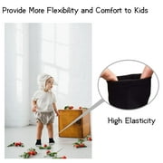 Boys Socks Girls Toddler Ankle Kids Socks 25 Pairs Black or White Socks Color Heel and Toe for 1-14 Years Children