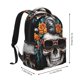 thumbnail image 2 of Disketp Flower Horn Skull A Mochila Estampada para Hombre y Mujer – Mochila Ligera Clásica con Múltiples Bolsillos para Universidad, Trabajo y Viajes-One Size, 2 of 5