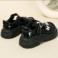 thumbnail image 7 of Black Soft Sole Magic Strap Shoes For Girls, With Butterfly Design, Suitable For School Use And Comfortable Wear, 7 of 7