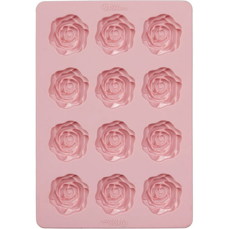 Wilton Silicone Bakeware, 12 Cavity Rose Candy Mold, 2115-8516 