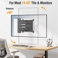 thumbnail image 3 of Soporte de pared para TV ELIVED de 42" con movimiento completo, 75x75-200x200 mm, 3 of 8