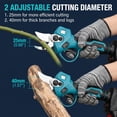 thumbnail image 5 of HOTREE Cordless Electric Pruning Shears with 2 Batteries, Adjustable 0.8 to 1.2 Inch Cutting Capacity and LCD Display for Garden, 5 of 5