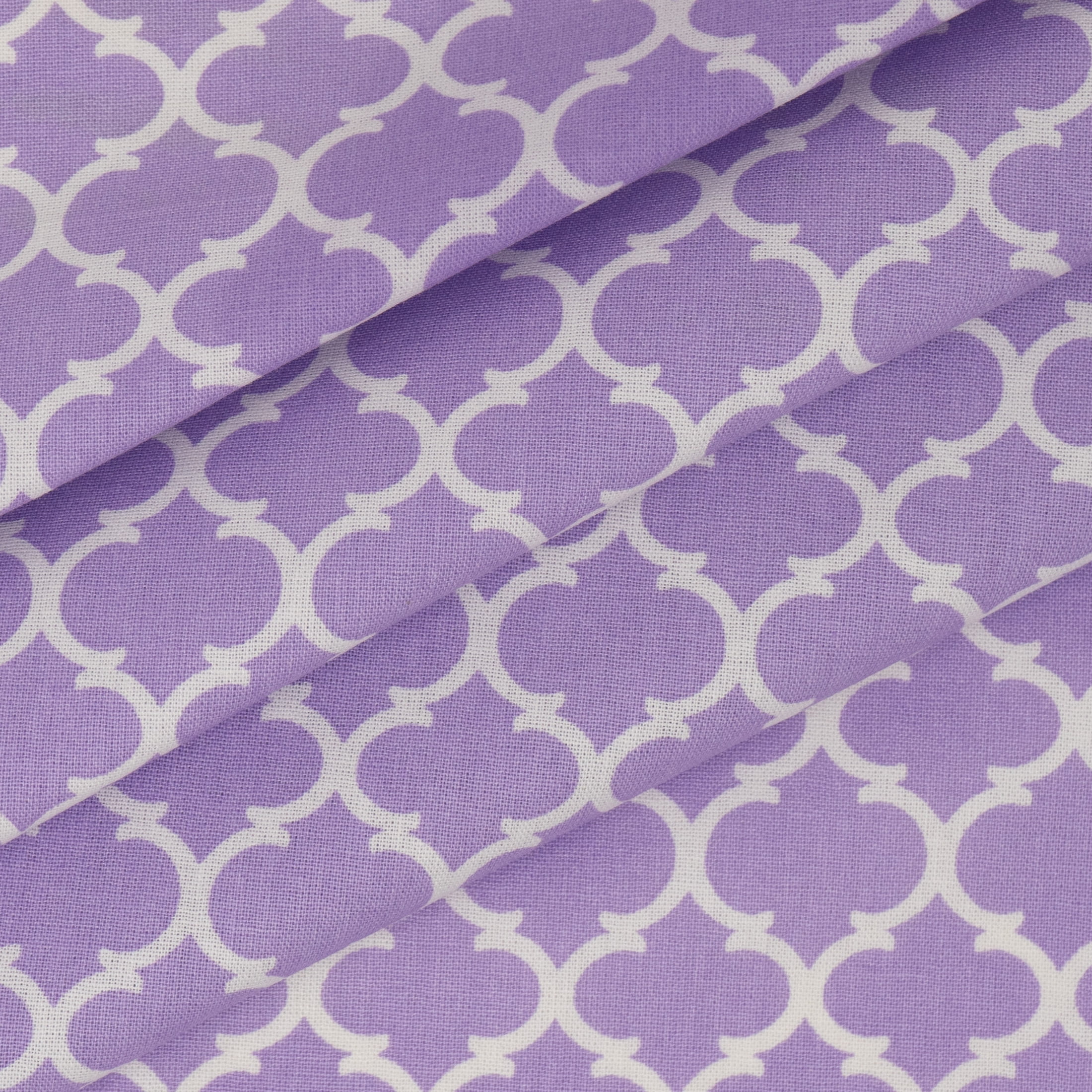 Waverly Inspirations Fat Quarter Precut 100% Cotton Prints Fabric Curl Lilac 18 in x 21 in for Quilting & Sewing