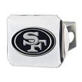 thumbnail image 2 of Housse d'Attelage des San Francisco 49ers, Emblème Chrome sur Chrome, 2 of 4