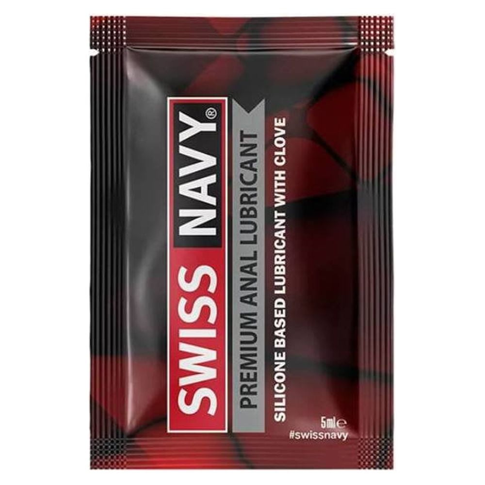 Swiss Navy Premium Silicone Based Long Lasting Anal Lubricant 5 ml - Pack  of 2