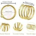 thumbnail image 2 of Set of 100 Napkin Rings Metal Gold Round Napkin Ring, Spring Napkin Rings Bulk Dinner Banquet Serviette Decor, Dinning Table Setting for Thanksgiving Christmas Halloween Holiday Wedding Party, 2 of 3