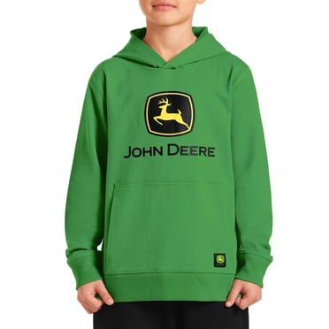 John Deere Boy’s Long Sleeve Graphic Pullover Hoodie, Sizes 4.5-18