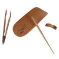 thumbnail image 4 of Tea Scoop, Hand-Made Carving Tea Accessories Bamboo Tea Set, Natural Bamboo Tea Scoop Set 4Pcs/Set For Home Office Chrysanthemum, 4 of 8