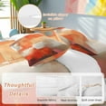 thumbnail image 2 of Queen 4 Piece Bedding Set Orange Gradient Watercolor Oil Painting Style Soft Breathable Duvet Cover and Pillowcase,Abstract Modern Art Duvet Cover Set Bed Sheets for Bedroom Dormitory Guest Room, 2 of 9