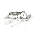 thumbnail image 2 of Harper, Ethan 32x25 White Modern Wood Framed Museum Art Print Titled - Rural Farmhouse Study I, 2 of 4