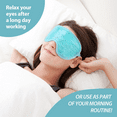 thumbnail image 3 of Ice Face Mask Ice Eye Mask, Gel Face Mask Hot Cold Compress Therapy Reusable,Cooling Face Eye Mask for Pain Relief,Migraines,Headaches,Puffiness (Blue), 3 of 6