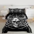 thumbnail image 2 of Castle Fairy Gothic Skull Queen Comforter Set,Tree Branches Vine Bedding Comforter Set, 2 of 8