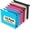 Multicolor, variant on Extra Capacity Plastic Hanging File Folder Letter Size,12 Pack Reinforced Hang Folders with Heavy Duty 2 Inch Expansion,Durable Hanging Organizer Designed for Bulky Files, Medical Charts