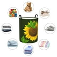 thumbnail image 4 of Sikiie Sunflower3 Print Round Dirty Clothes Basket, Waterproof Standing Foldable Storage Basket, for Laundry Room, Bedroom, Bathroom Storage-Medium, 4 of 6