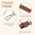 thumbnail image 4 of Leather Strap Kit, 95-115cm Crossbody Adjustable Leather Shoulder Strap Conversion Kit for Mini Pouch Handbags Purse Straps Crossbody, Brown, 4 of 8