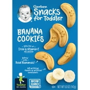 Gerber Snacks for Toddler, Banana Cookies, 5 Ounce