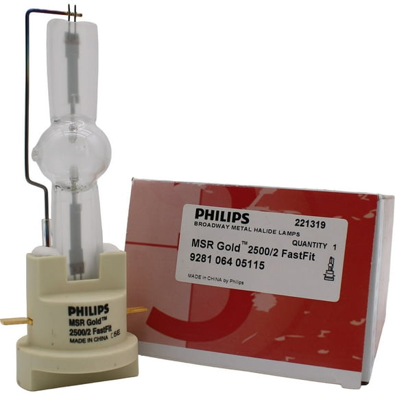MSR Gold™ 2500/2 FastFit Jaspertronics OEM 287011 2500 Watts Entertainment Lamp - 1 Unit per pack