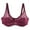 Wine, variant on frariair Wireless Bras For Women Plus Size Bralette Crop Top Underwear Strapless Lace Lingerie Push Up Bras for Women