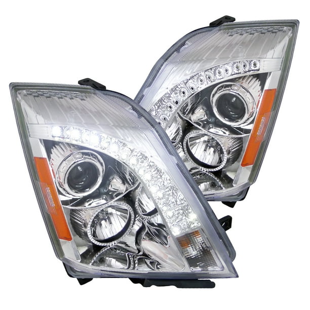 SpecD Tuning SMD Led Chrome Housing Clear Lens Projector Headlights