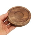 thumbnail image 5 of DECOMELODY 2Pcs Rotating Coaster Wood for Whiskey Glasses and Cups in Home Parties and Social Gatherings, 5 of 8