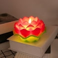 thumbnail image 1 of Luz de loto LED perfecl para adoración y meditación rojo, 1 of 8
