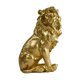 thumbnail image 5 of Estatua de león pequeña para escritorio, figura de león, escultura de resina, adorno en miniatura Oro, 5 of 9