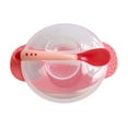 thumbnail image 1 of 1 Set Baby Suction Bowl Temperature Color Changing Spoon Feeding Tableware, 1 of 2