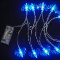 thumbnail image 3 of EeaseMX Guirnalda de 10 luces LED con forma de murciélago, decorativas para fiestas, interiores y exteriores (azul), 3 of 4