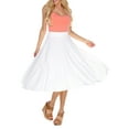 thumbnail image 3 of White Mark Women's Flared Midi Skirt, 3 of 3