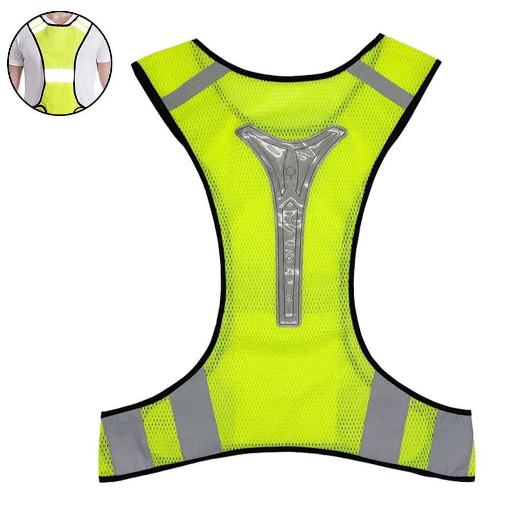 1 Pcs Gilet De Course Réfléchissant Avec Sangle Réglable Et
