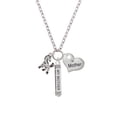thumbnail image 2 of Delight Jewelry Silvertone Small Mustang - Mascot Always My Mother Bar Zoe Necklace, 2 of 4