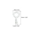 thumbnail image 2 of 500 Pack Small Screw Eye Hooks Mini Eyelets Screws, 5x10x1.2mm, White, 2 of 5