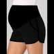 thumbnail image 4 of Pantalones Cortos de Maternidad para Mujer, con Bolsillos, para Dormir, Correr, Hacer Ejercicio y Estar en Casa Negro L, 4 of 7