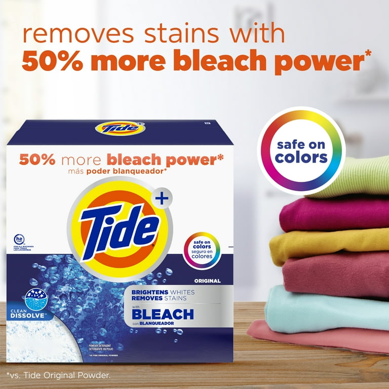 Tide, Laundry Detergent, Powder with Bleach, 129 oz, 89 Loads