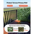 thumbnail image 2 of VEVOR Expandable Fence Privacy Screen, 25 x 126 in Expand Artificial Plant Wall, Realistic Artificial Ivy Panel with 50 Zip Ties, Decorative Faux Greenery Backdrop Hedges for Balcony Patio Outdoor, 2 of 9