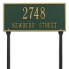 Personalized Whitehall Products Hartford 2-Line Standard Lawn Plaque in Green/Gold