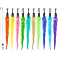 thumbnail image 1 of Cat Wand Toys Refills, Cat Feather Toys Accessories, 10PCS Squiggly Worms Replacements and 1PC Replacement String for Cat Fishing Pole, Assorted Teaser Refills with Bell for Indoor Cats Kitten, 1 of 7